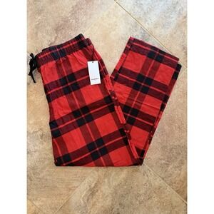 Men's Goodfellow & Co Red & Black Flannel Plaid Pajama Pants Size XL NWT